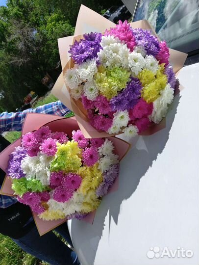 Букеты гиганты хризантемы