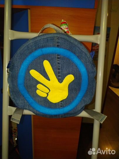 Джинсовый Рюкзак детский Помогатор