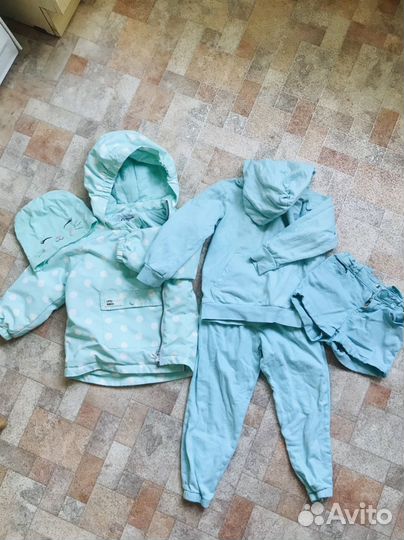 Брендовые классные вещи на девочку пакетом 92-98