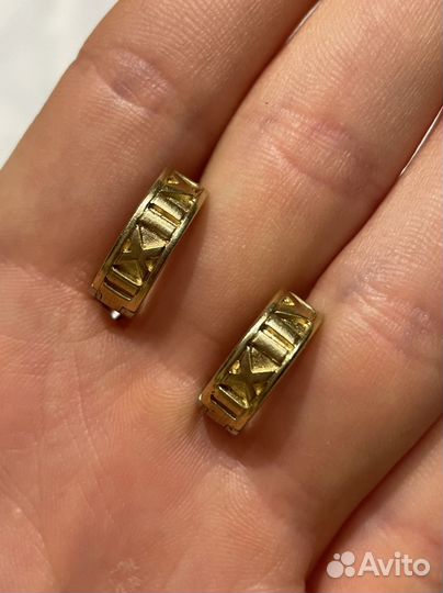 Золотые двусторонние конго в стиле Тиффани