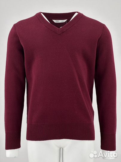 Свитер Мальчик Бордовый EU 110-116 cm, 5-6 лет M&S