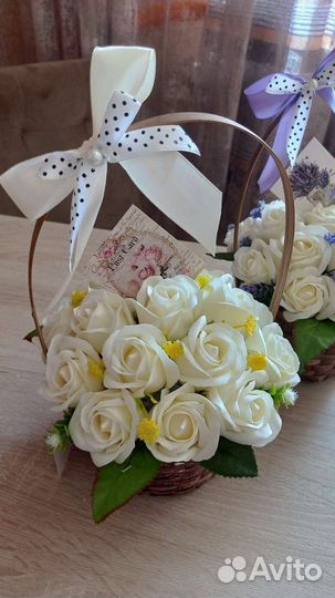 Букет цветов из мыла