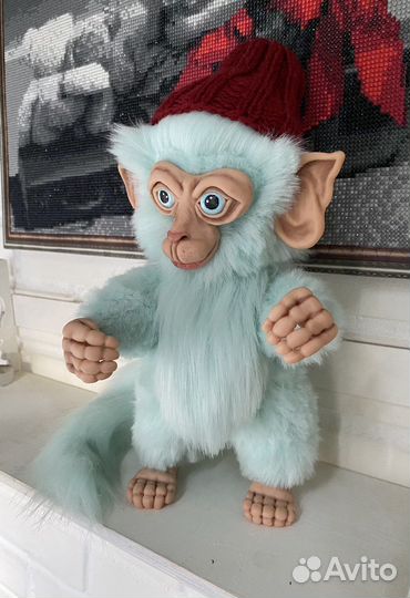 Игрушки в смешанной технике Обезьянка. Продана