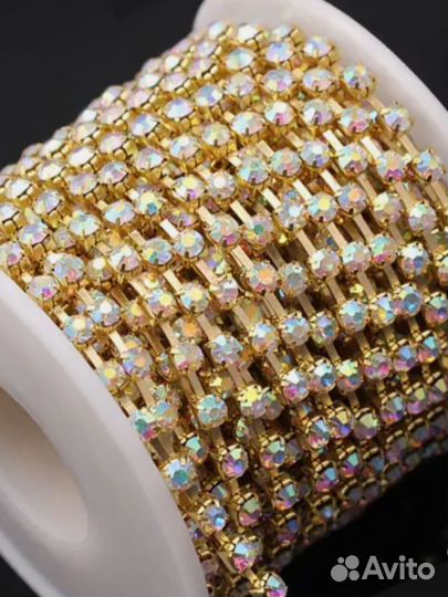 Стразовая цепь лента