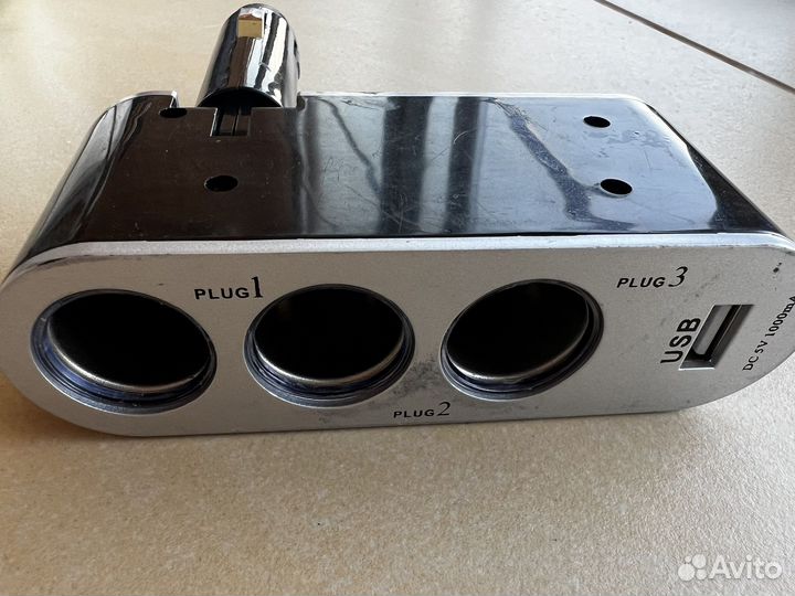 Разветвитель прикуривателя с usb AVS