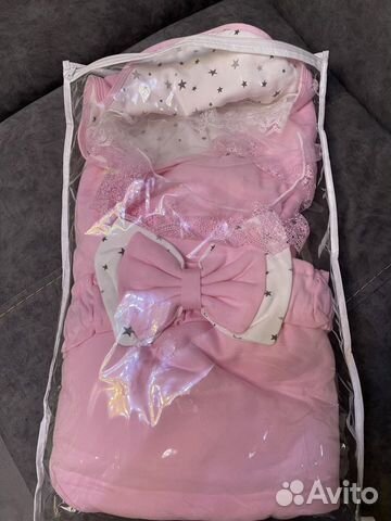 Конверт на выписку теплая весна/лето для девочки