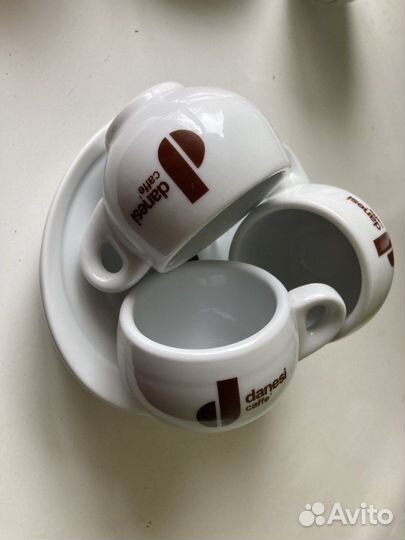 Кофейные чашки с блюдцами Danesi 3 шт