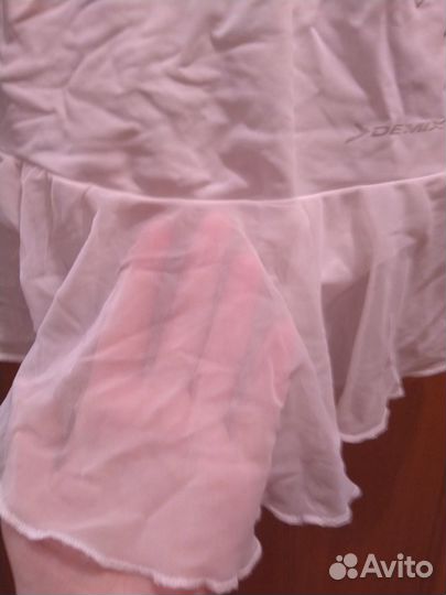 Купальник для гимнастики белый 140