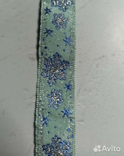 Тесьма жаккардовая снежинки