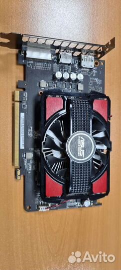 Видеокарта asus RX550 4G