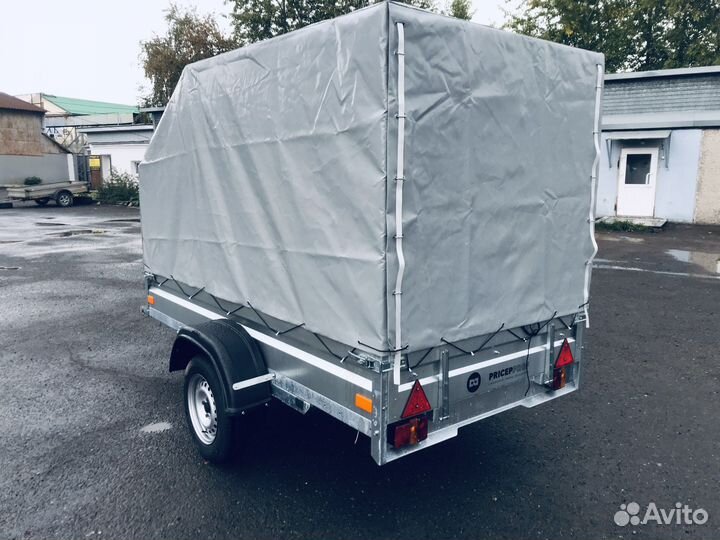 Прицеп 2,5х1,3 Оцинкованный, с тентом