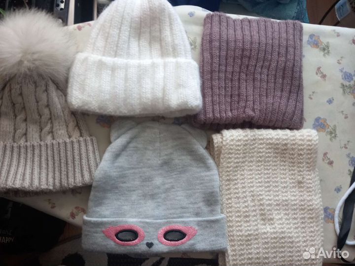 Детские шапки и шарфы за все 600