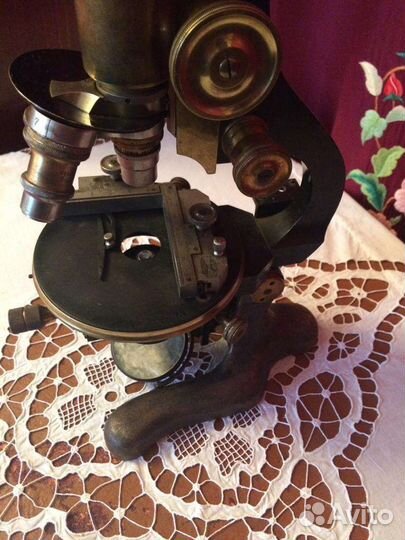 Микроскоп Ed.Messter Berlin бронзовый 19 век