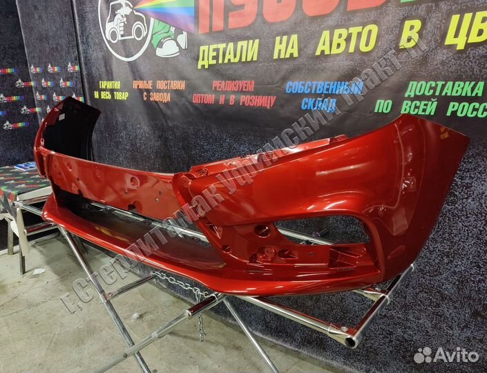 Бампер веста новый все цвет сердолик vesta NEW