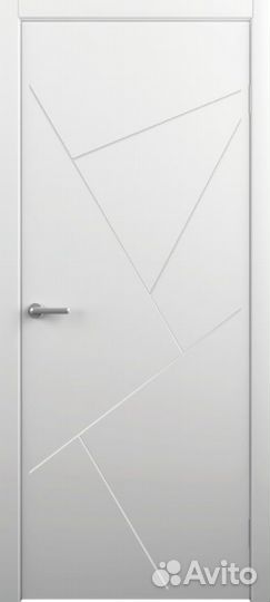 Межкомнатные двери Тау, белый, покрытие Vinyl