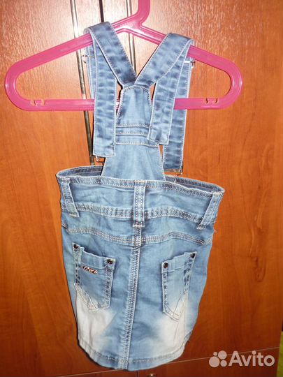 Джинсовая юбка на дев