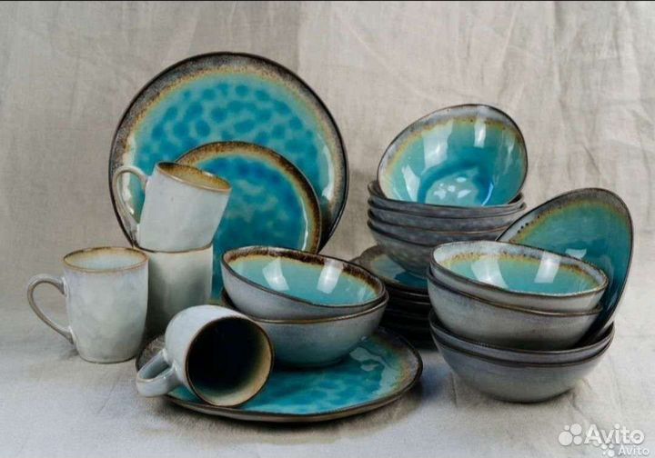 Набор столовой посуды дизайнерские из керамики