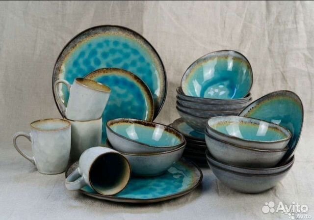 Набор столовой посуды дизайнерские из керамики