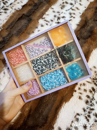 Набор резиночек для плетения 500шт резинки бусины