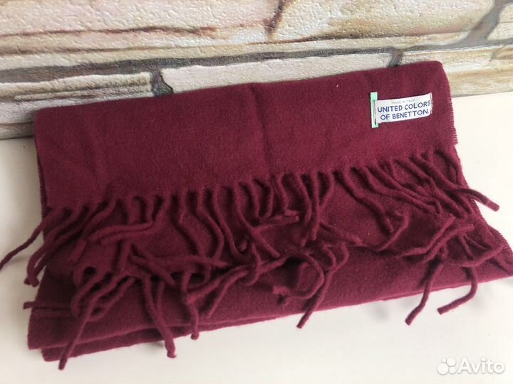 United Colors Of Benetton Итальянский Шарф Винтаж