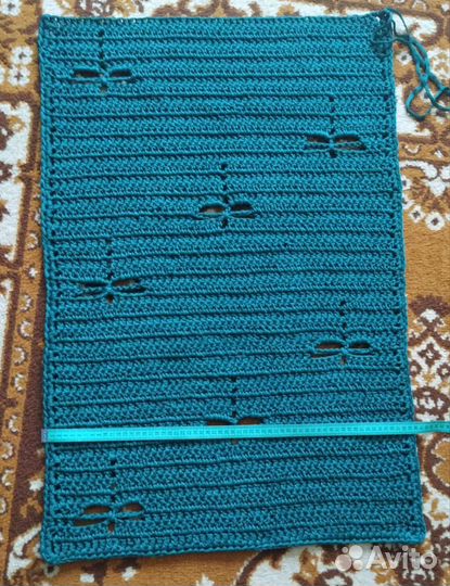 Ковер со стрекозами ручная работа полиэфирный шнур