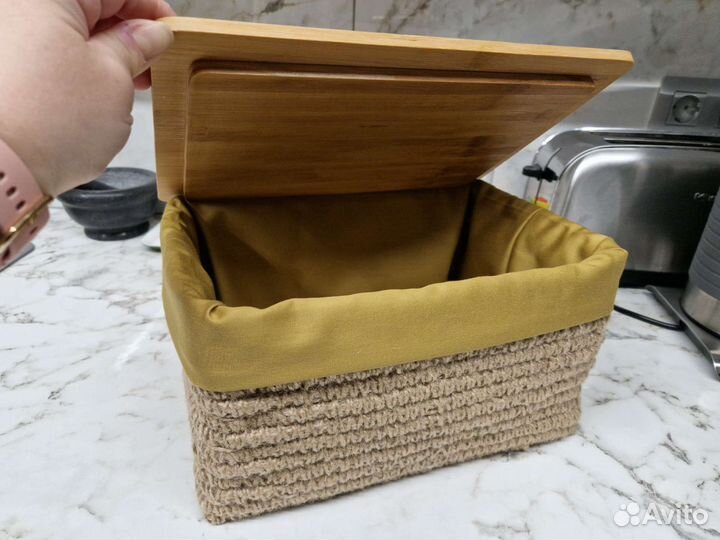 Хлебница из джута