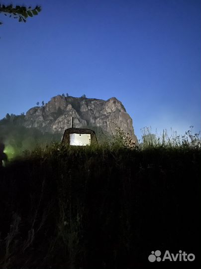 Походная баня с печкой