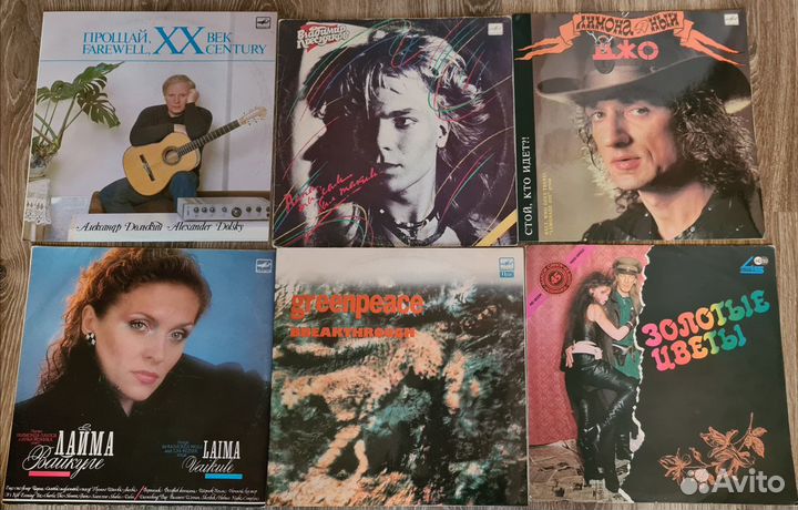 Виниловые пластинки СССР большие и миньоны