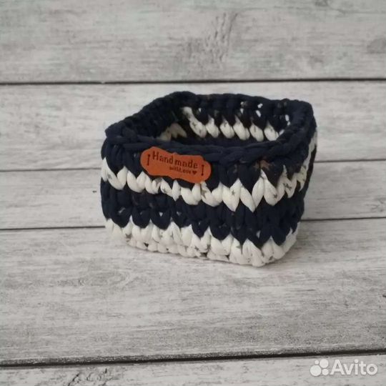 Корзинки из трикотажной пряжи