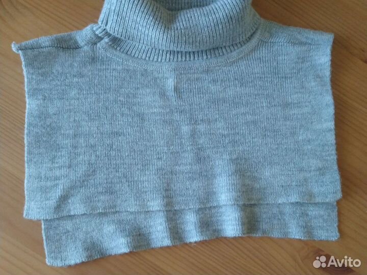 Серая манишка снуд для девочки Крокид на 4-8 лет