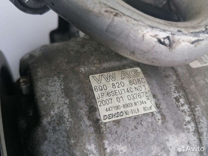 Компрессор кондиционера фольцваген поло