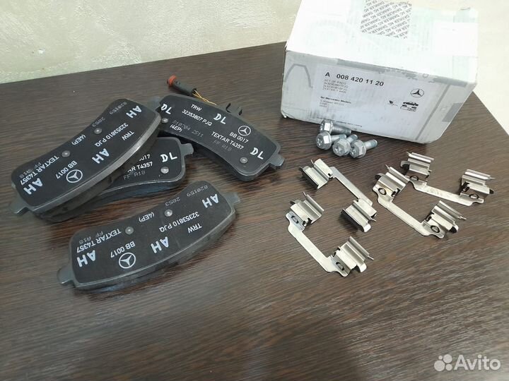 Колодки задние mersedes benz 222