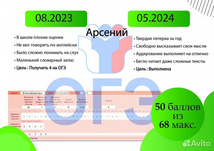 Репетитор по английскому языку онлайн ОГЭ ЕГЭ