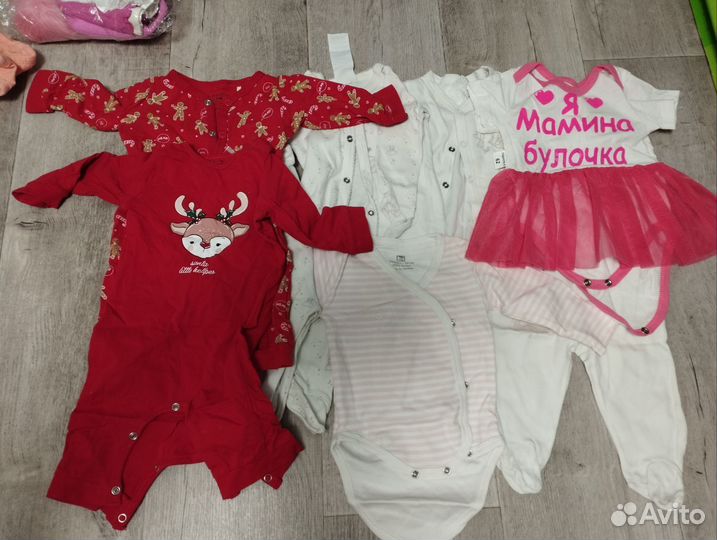 Детские вещи пакетом на девочку 62+