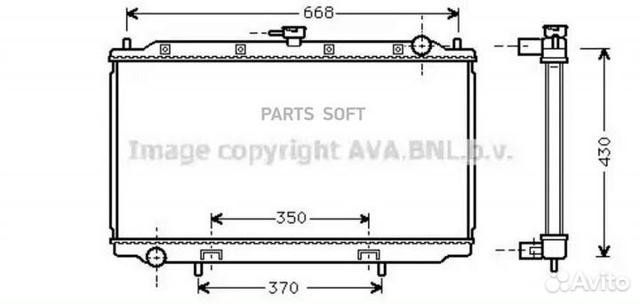 Радиатор охлаждения Ниссан Примера Р11