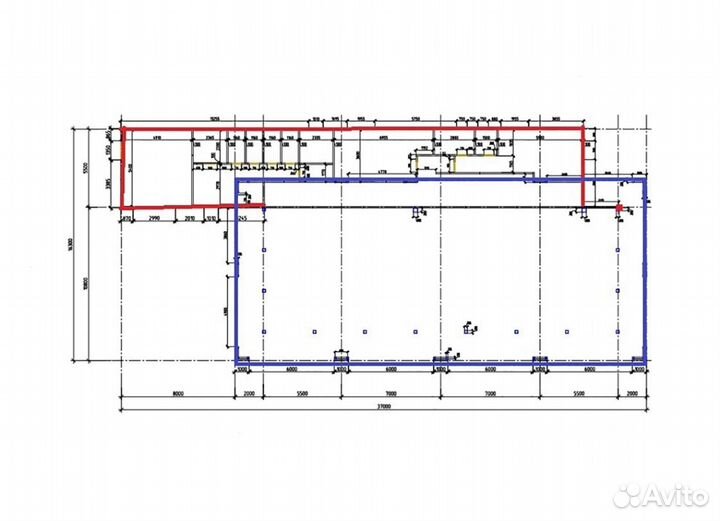 Лстк каркас магазина 500 м2 (супермаркет, автосало