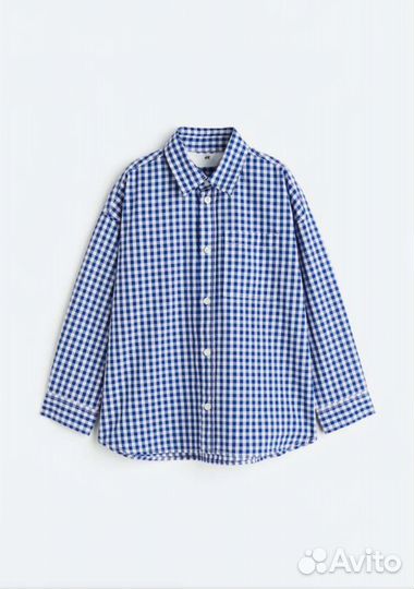 Новая рубашка H&M 98, 134 клетка