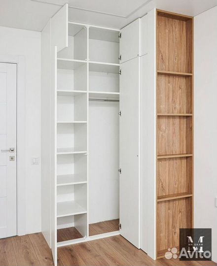 Шкаф распашной с фрезеровкой