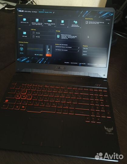 Игровой ноутбук Asus tuf gaming fx505dy-bq109