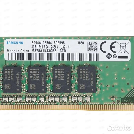 Оперативная память ddr4 8gb 2666 samsung