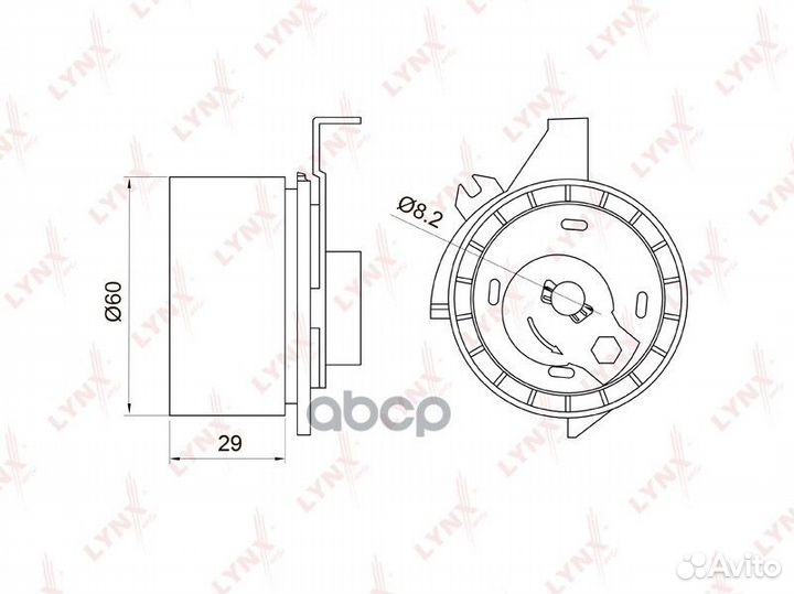 Ролик натяжной ремня грм PB1047 lynxauto