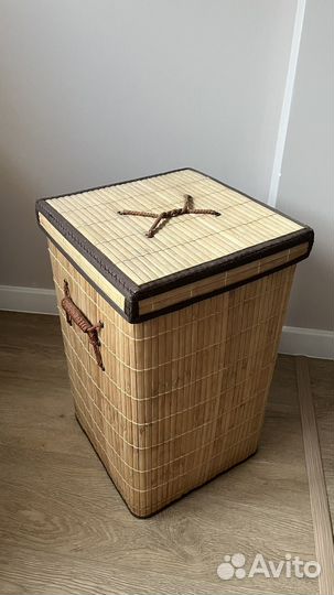 Корзина для белья из бамбука