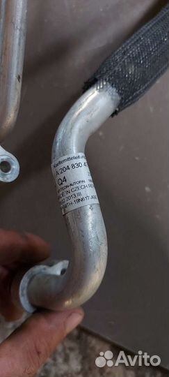 Трубка кондиционера на Mercedes w204