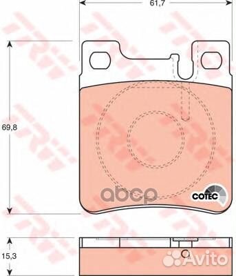 Колодки тормозные задние MB CLK A208/A209 03-10