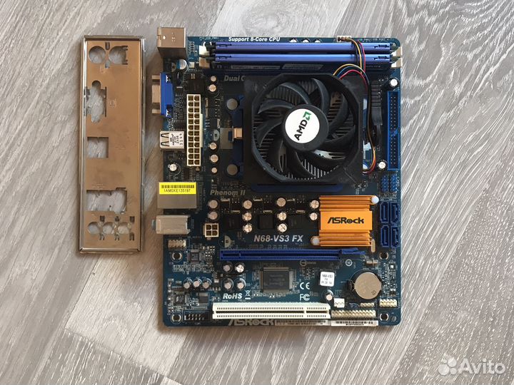 Материнская плата + amd phenom ii x 4 b 45, 4 gb