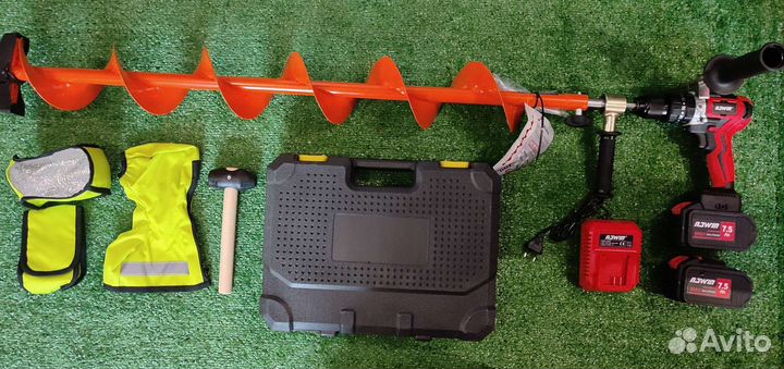 Шуруповерт для ледобура Nawin, 120Нм, 7.5Ач