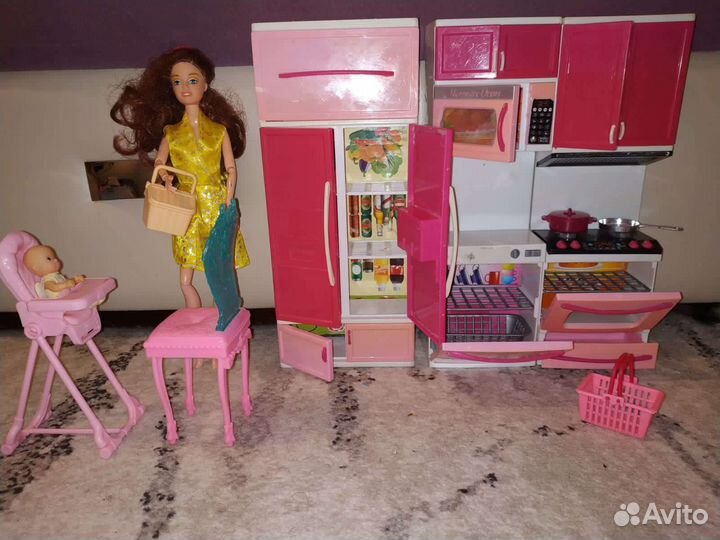 Мебель для кукол Барби, аксессуары