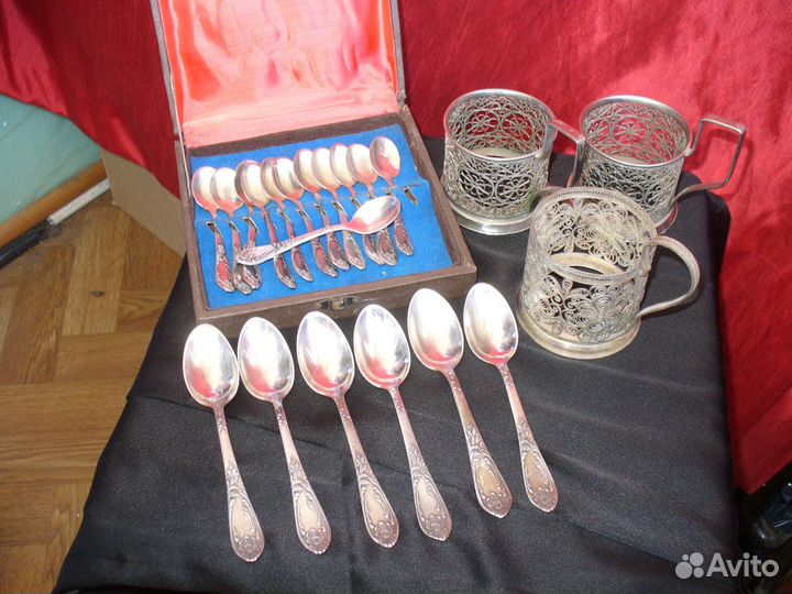 Столовый набор мельхиор СССР