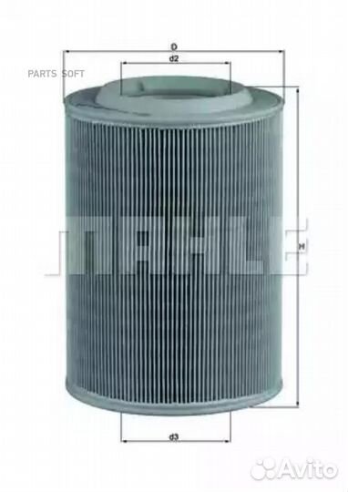 Mahle LX314 Фильтр воздушный