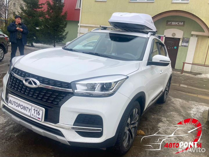 Автобокс Cayman белый двусторонний Chery Tiggo 4